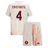 AS Roma Bryan Cristante #4 Vieras Peliasu Lasten 2024-25 Lyhythihainen (+ Lyhyet housut)